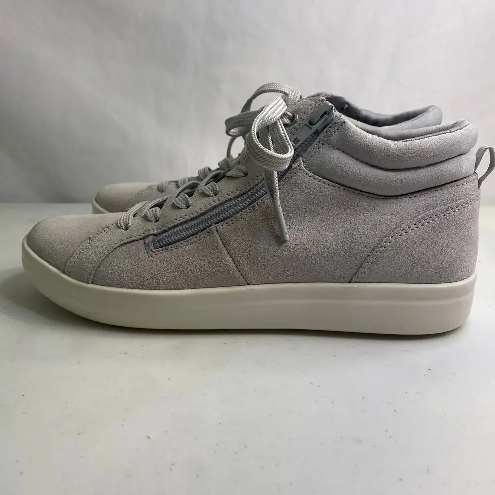 Vionic Womens Rosemont Suede Gray Casual Fashion High Top Sneakers Size 8.5